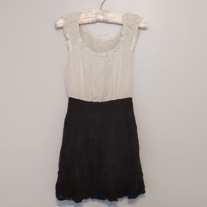 ☀️ Free People White & Black Mini Dress